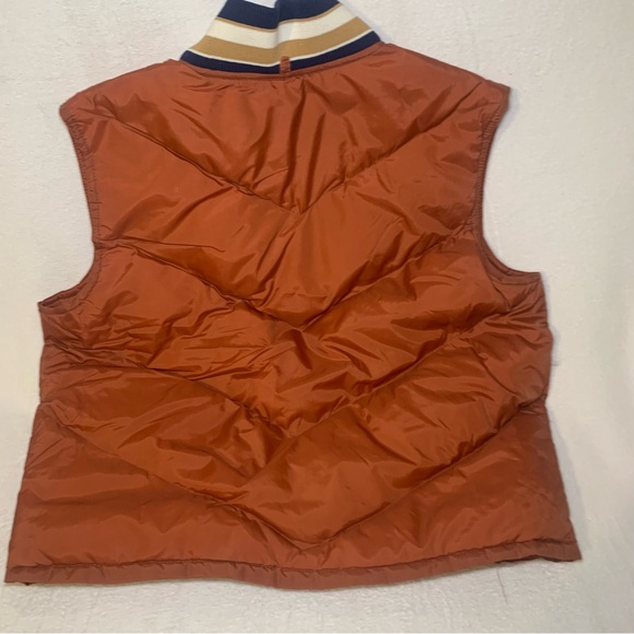 Vintage 1980s Orange Marty Mcfly Back to the Future Puffer Vest Zip Up - Picture 3 of 5